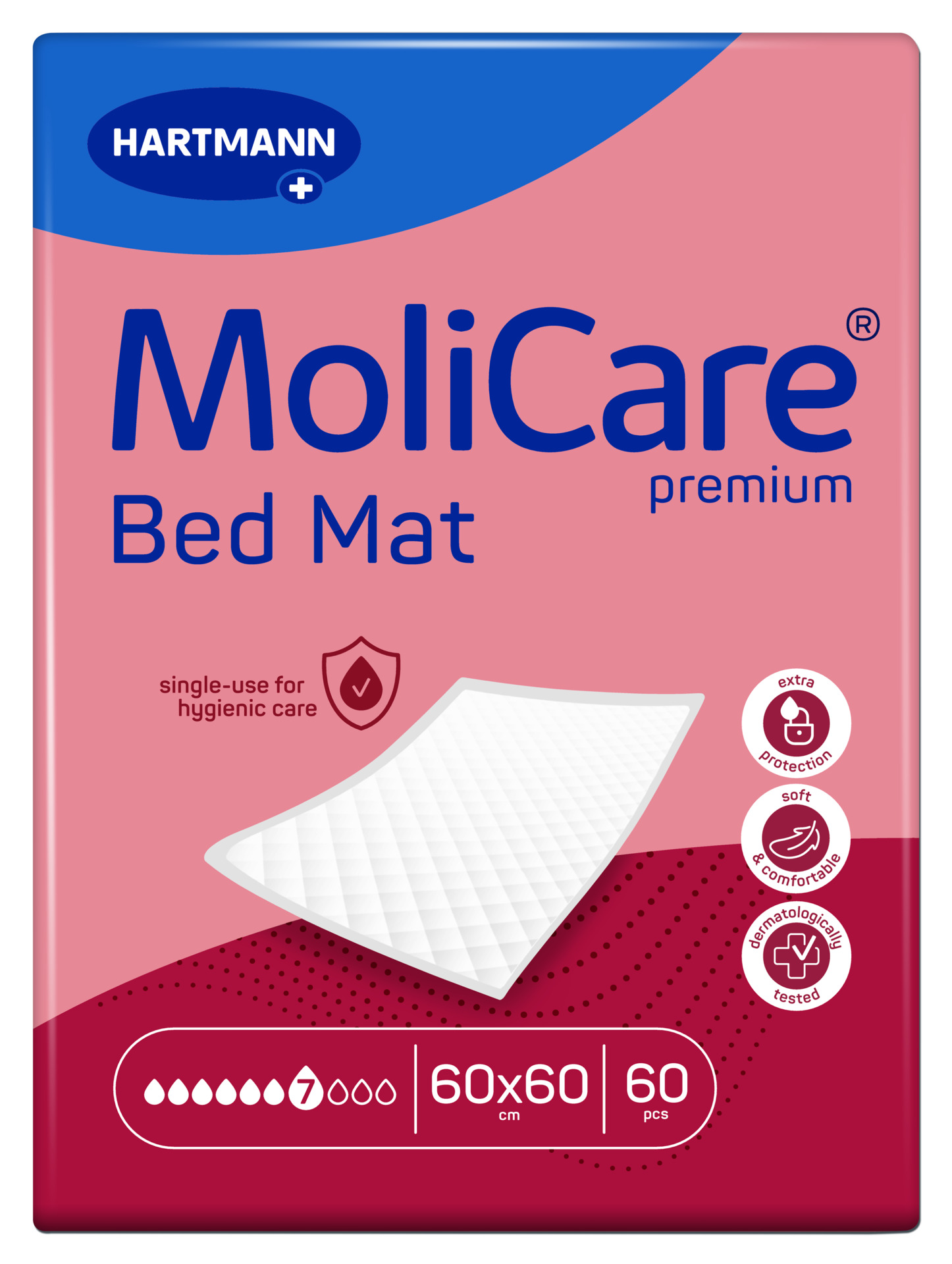 Resguardos Descartáveis MoliCare premium Bed Mat 7 Gotas 60x60 - 30 unid. - Image 2