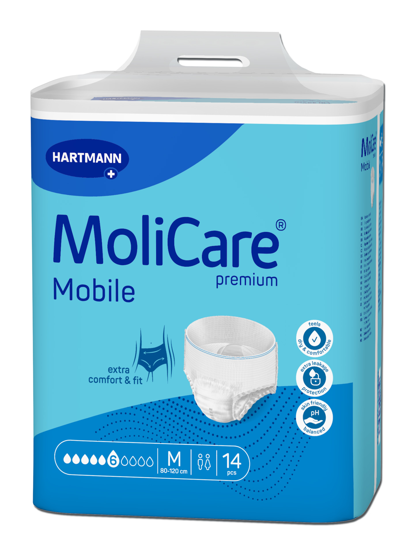 Cuecas para Incontinência Adulto MoliCare premium Mobile (6G) M - 14 unid. - Image 2