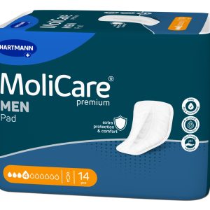 Mini Pensos Anatómicos Descartáveis para Perdas de Urina (Homem) MoliCare premium MEN Pad (4G) - 14 unid.