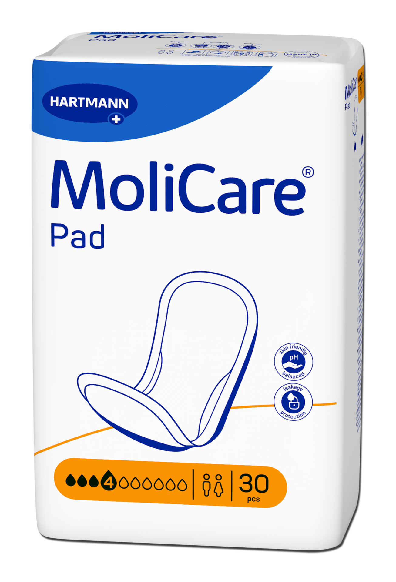 Mini Pensos Anatómicos para Perdas de Urina MoliCare Pad (4G) - 30 unid. - Image 2
