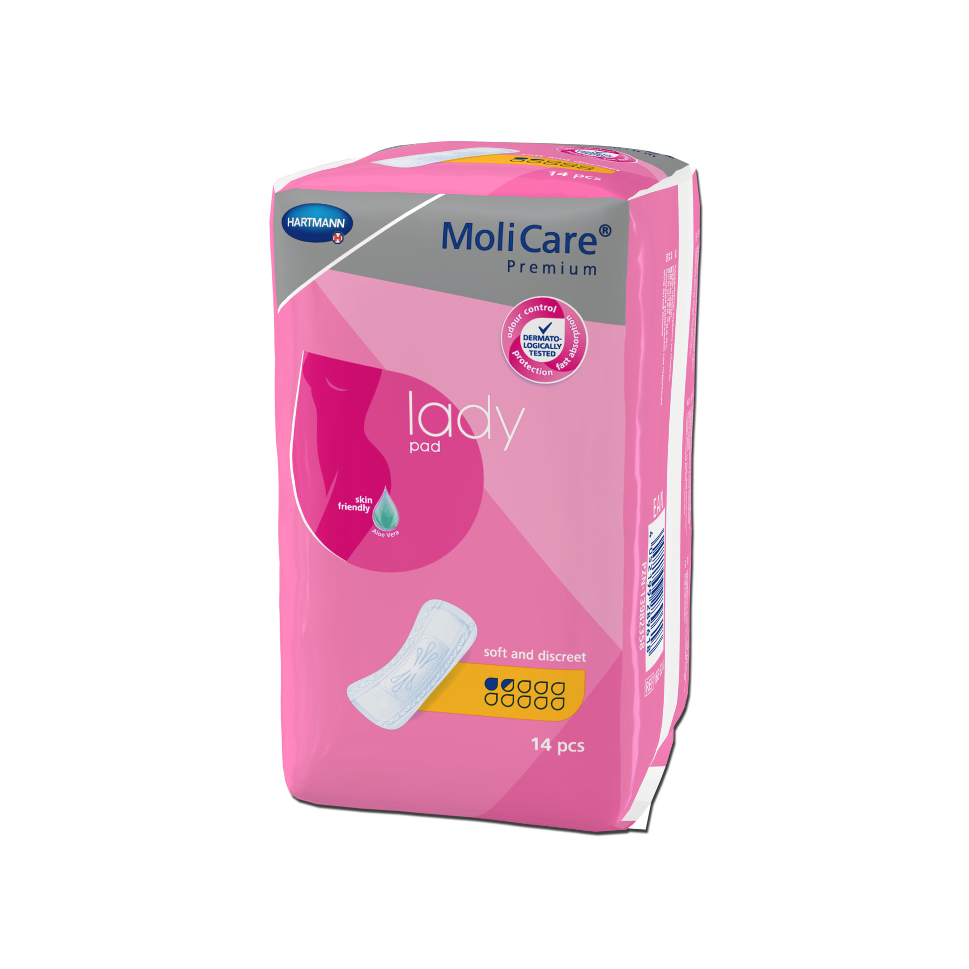 Mini Pensos Anatómicos Descartáveis para Perdas de Urina (Senhora) MoliCare premium Lady Pad (1,5G) - 14 unid.