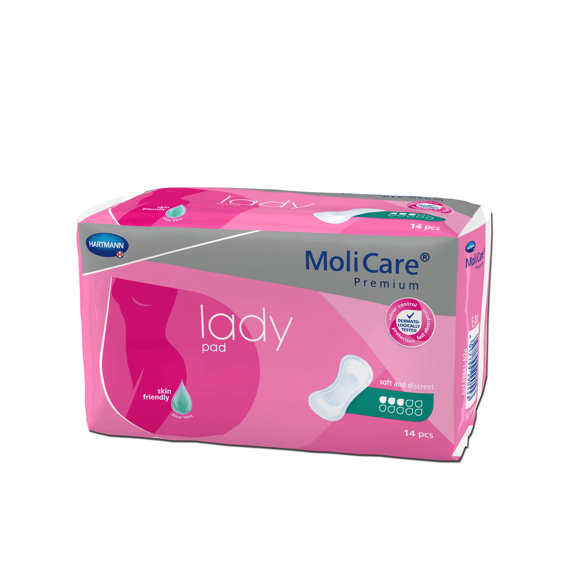 Mini Pensos Anatómicos Descartáveis para Perdas de Urina (Senhora) MoliCare premium Lady Pad (3G) - 14 unid.