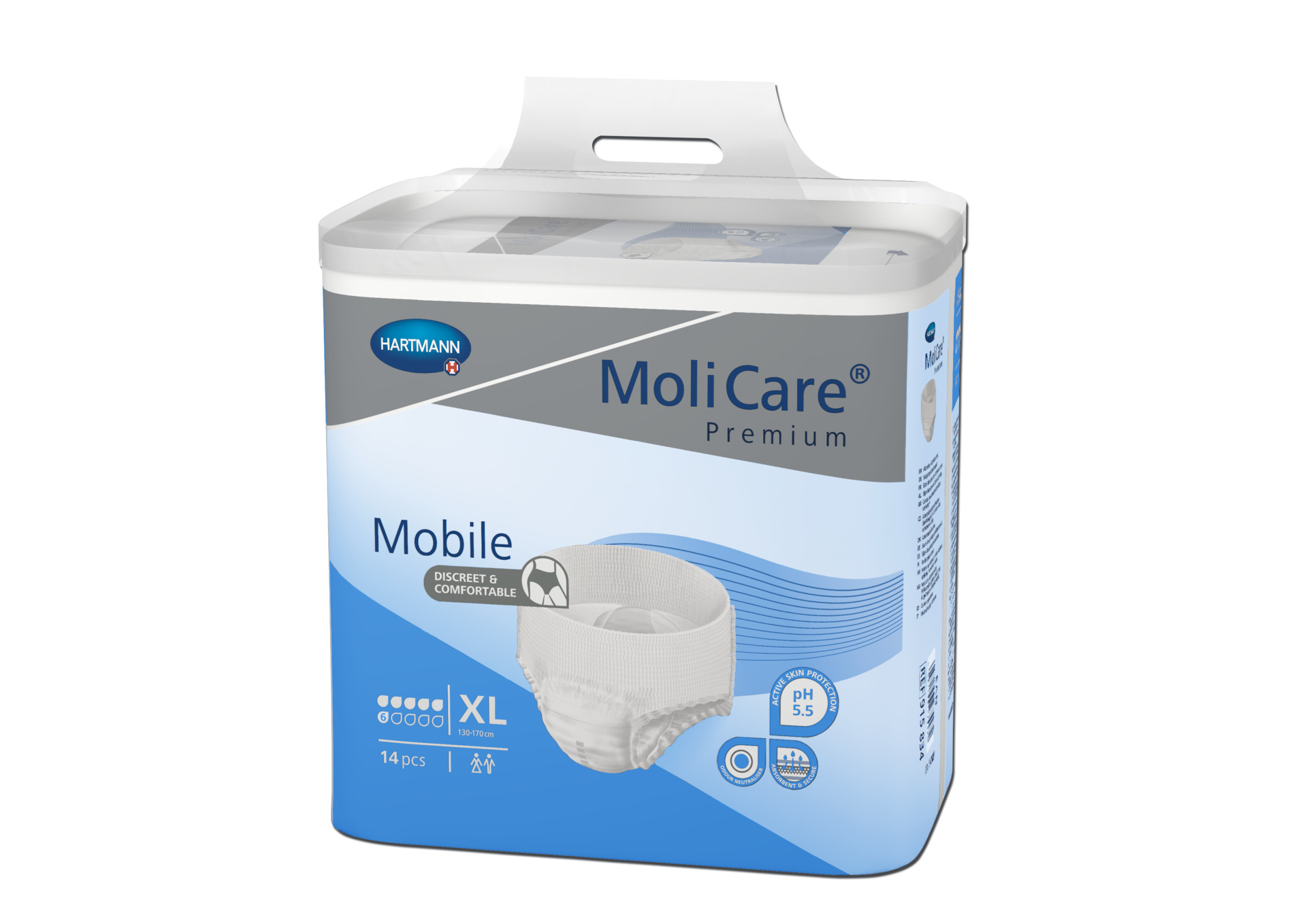Cuecas para Incontinência Adulto MoliCare premium Mobile (6G) XL - 14 unid. - Image 2