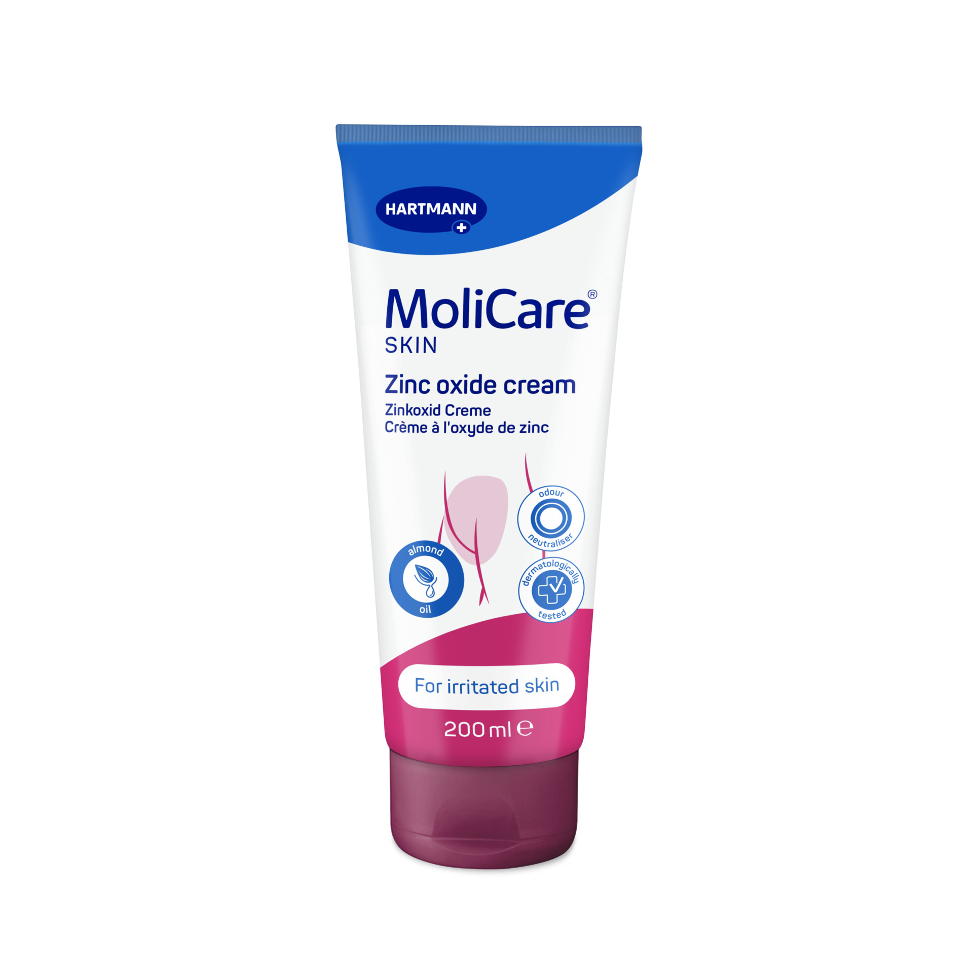 MoliCare Skin Creme com óxido de zinco Cuidado Peles Maduras - 200 ml